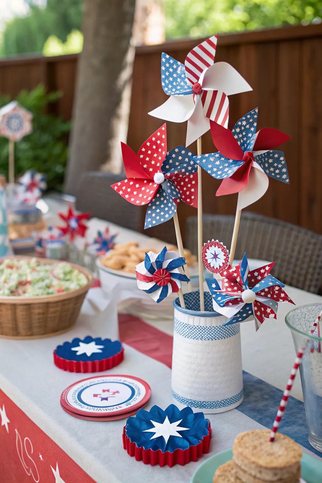 Send guests home with a delightful pinwheel favor.