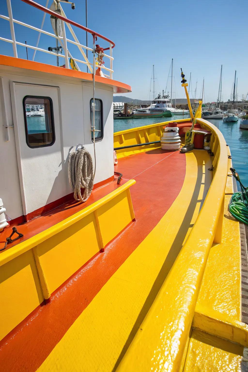 Bright colors add fun and cheer to your deck.