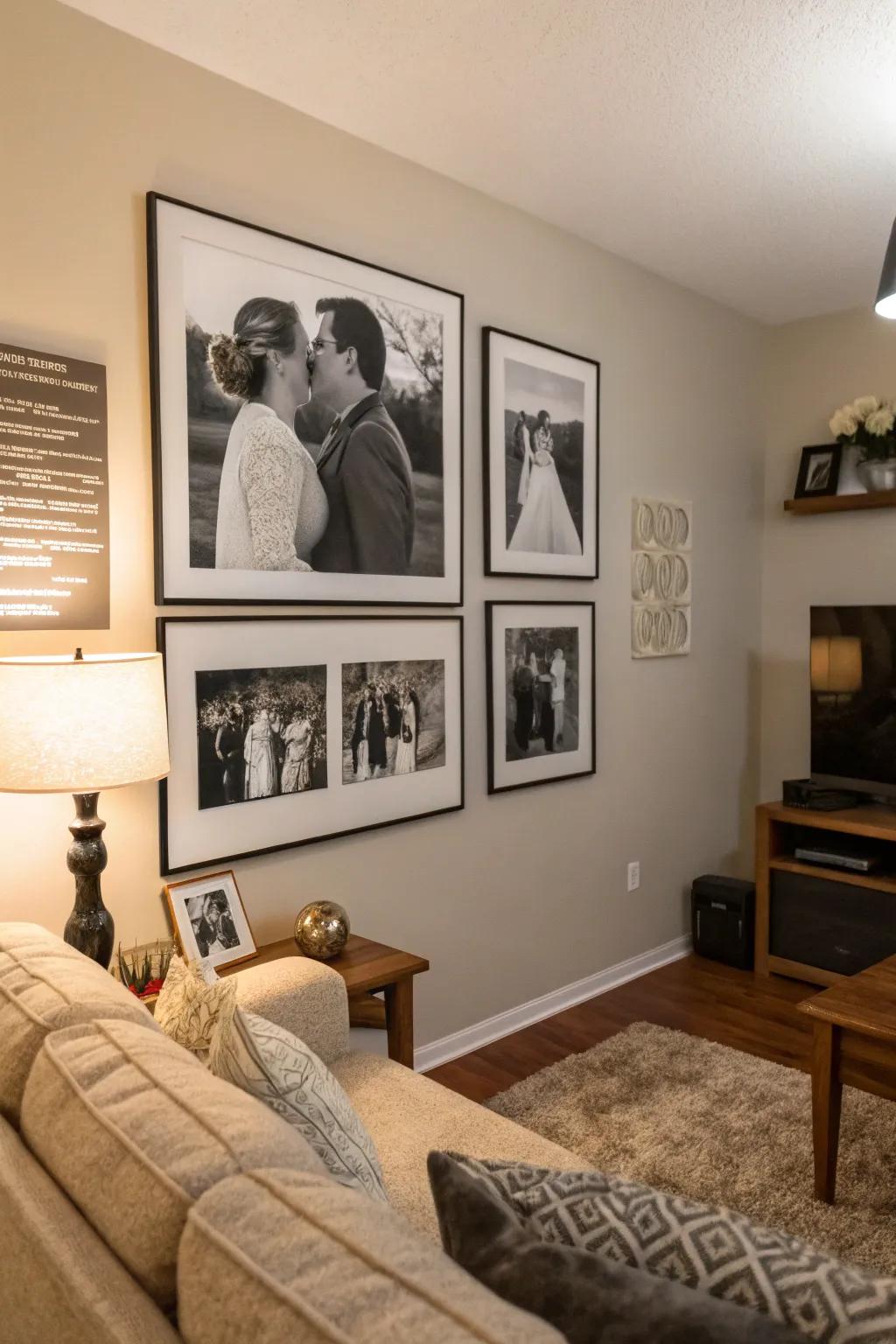 A monochromatic plan delivers a serene and cohesive semblance.