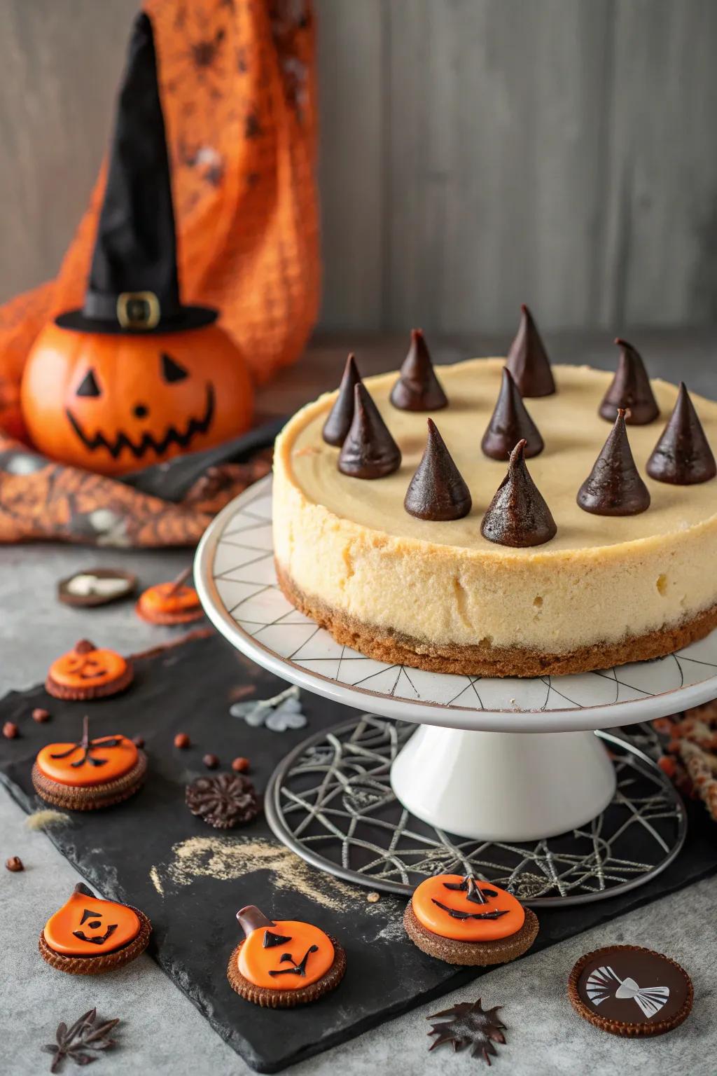 Witch hats add a magical flair to this Halloween treat.