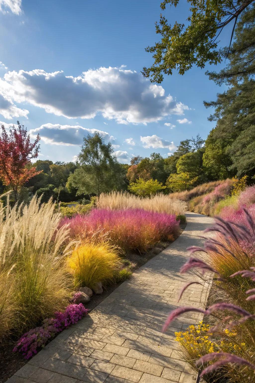 Ornamental grasses that bring dynamic beauty to any garden space.