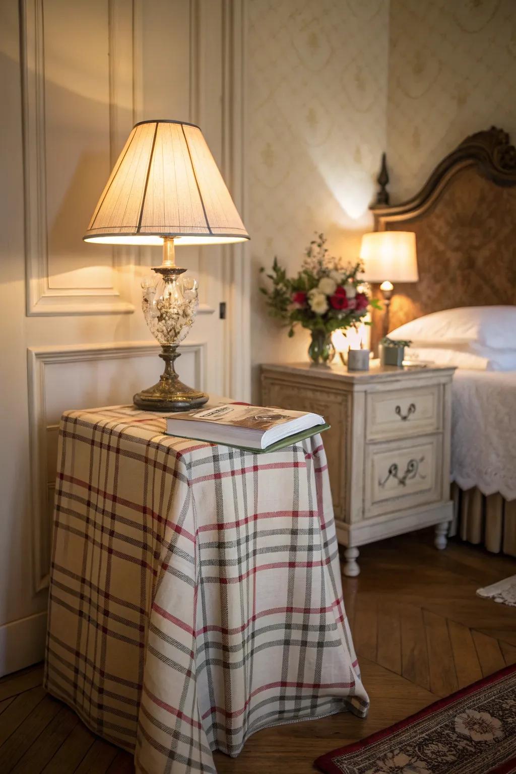 Plaid adds warmth.