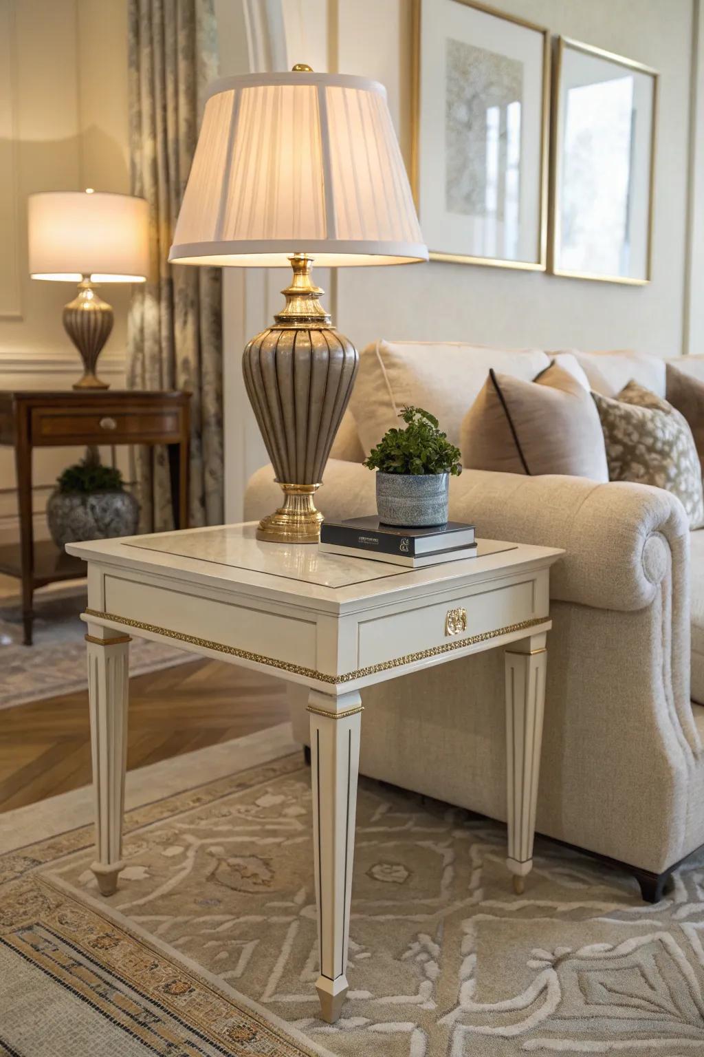 Understated elegance adds a subtle touch to a classic living room.