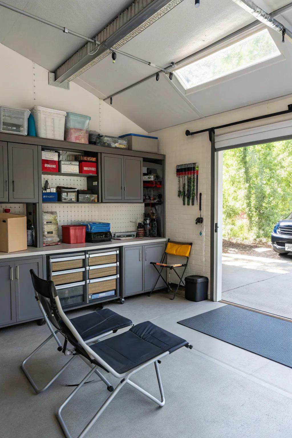 A convertible space adapts to your changing needs and enhances garage utility.