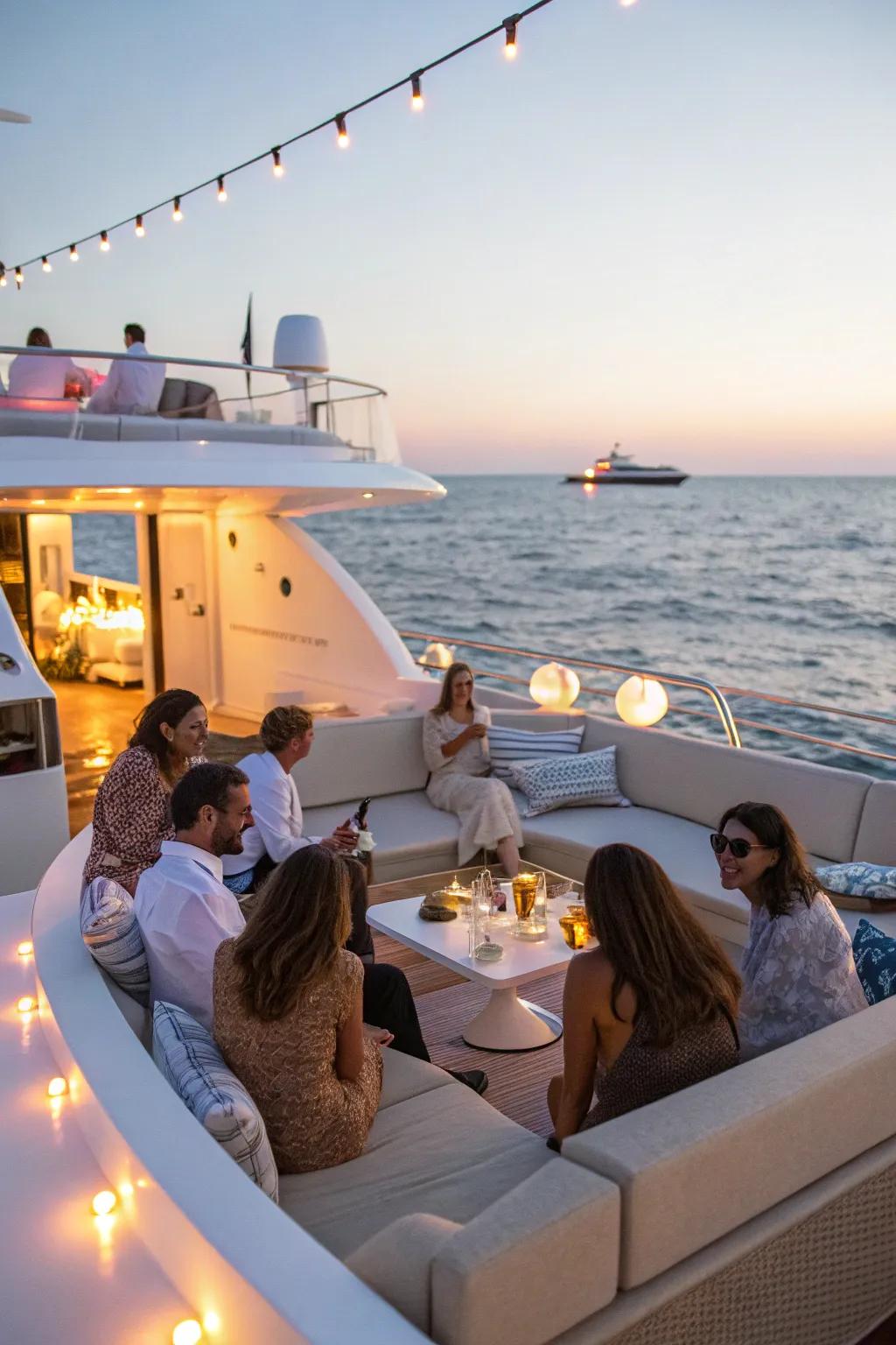 Sail into your 40s with a luxurious yacht party.