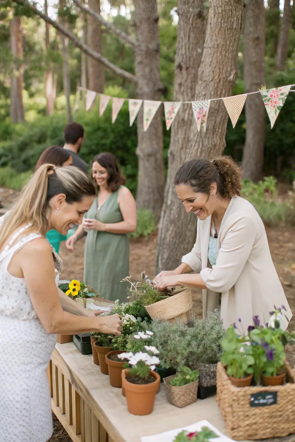 Nature-inspired games keep guests entertained.