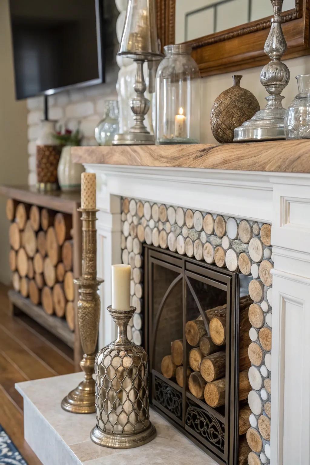 Intrigue with a mix of materials.