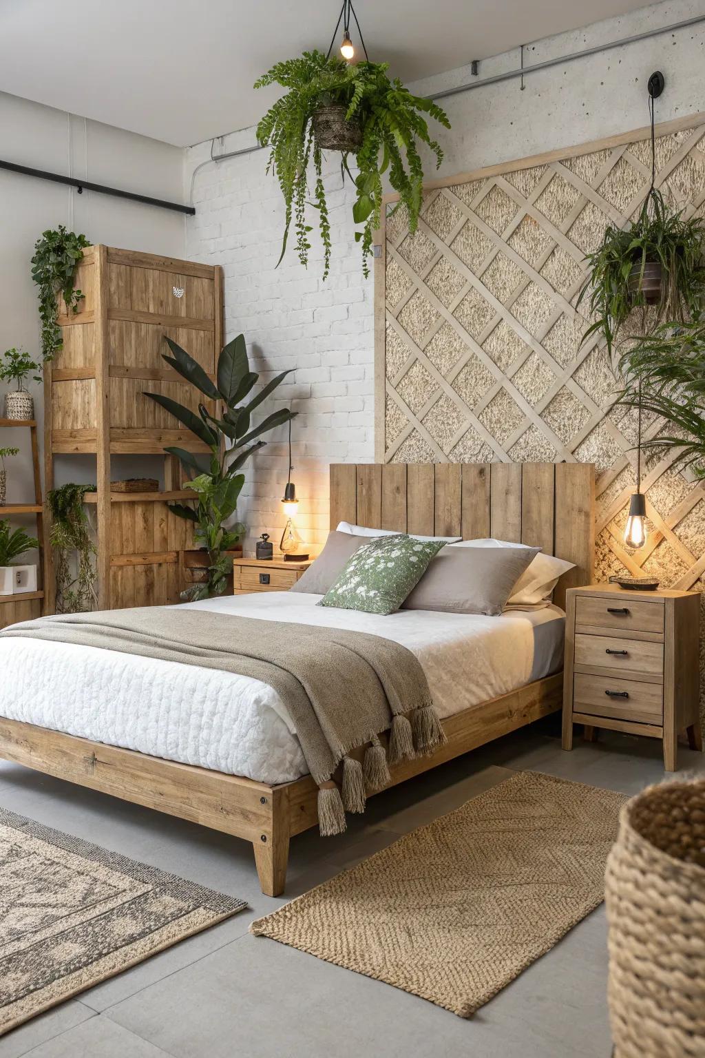 Choose sustainability with an eco-friendly headboard.