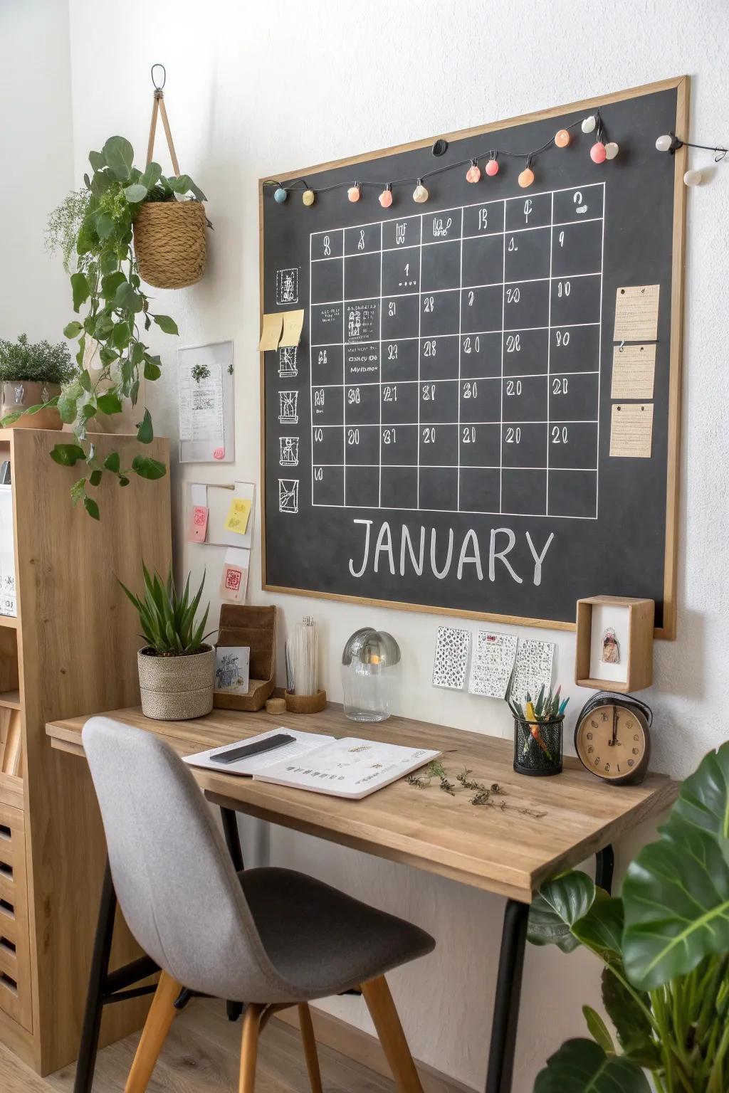 Stay organized with a January calendar design.