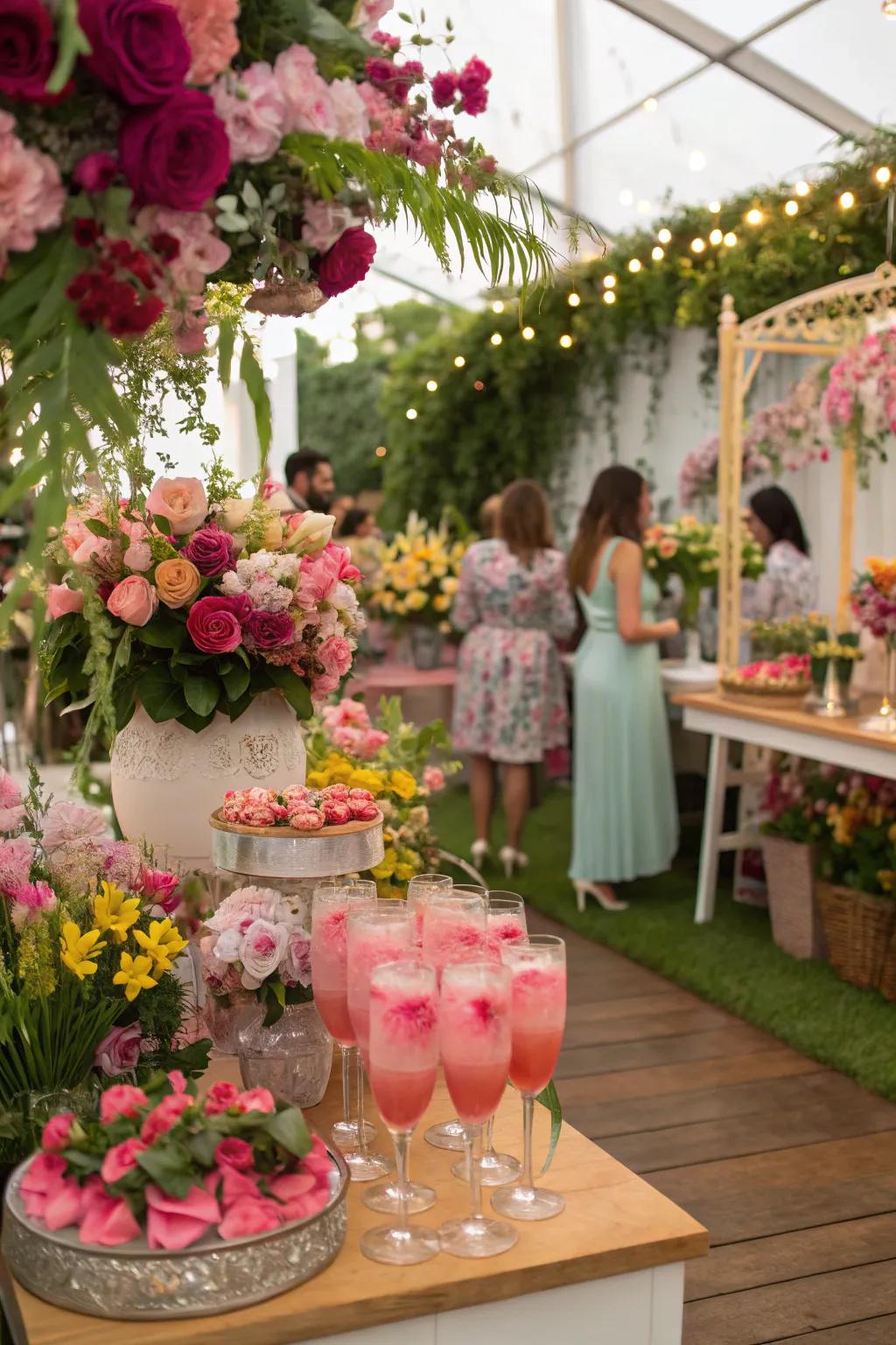 Surround yourself with beauty within a floral fantasy.