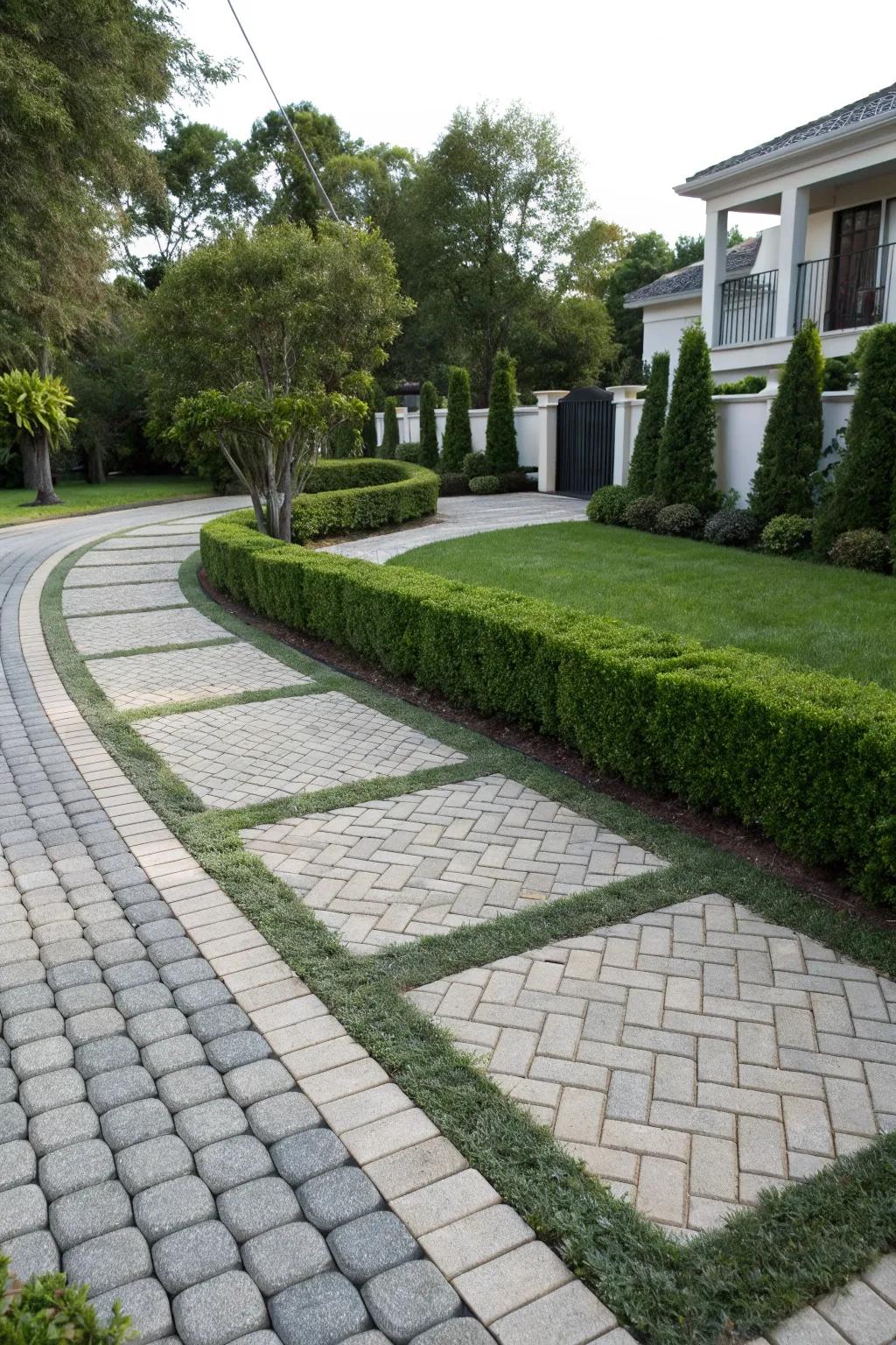 Vibrant lanes enhance curb appeal and function.
