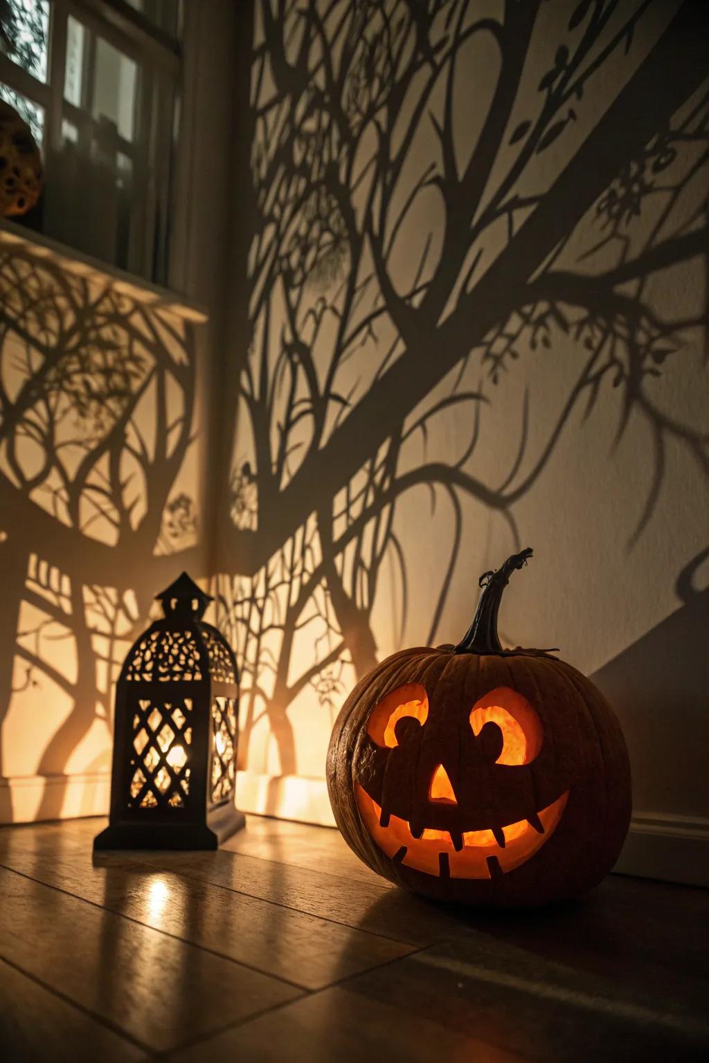 Sophisticated silhouette pumpkin for a hauntingly elegant look.