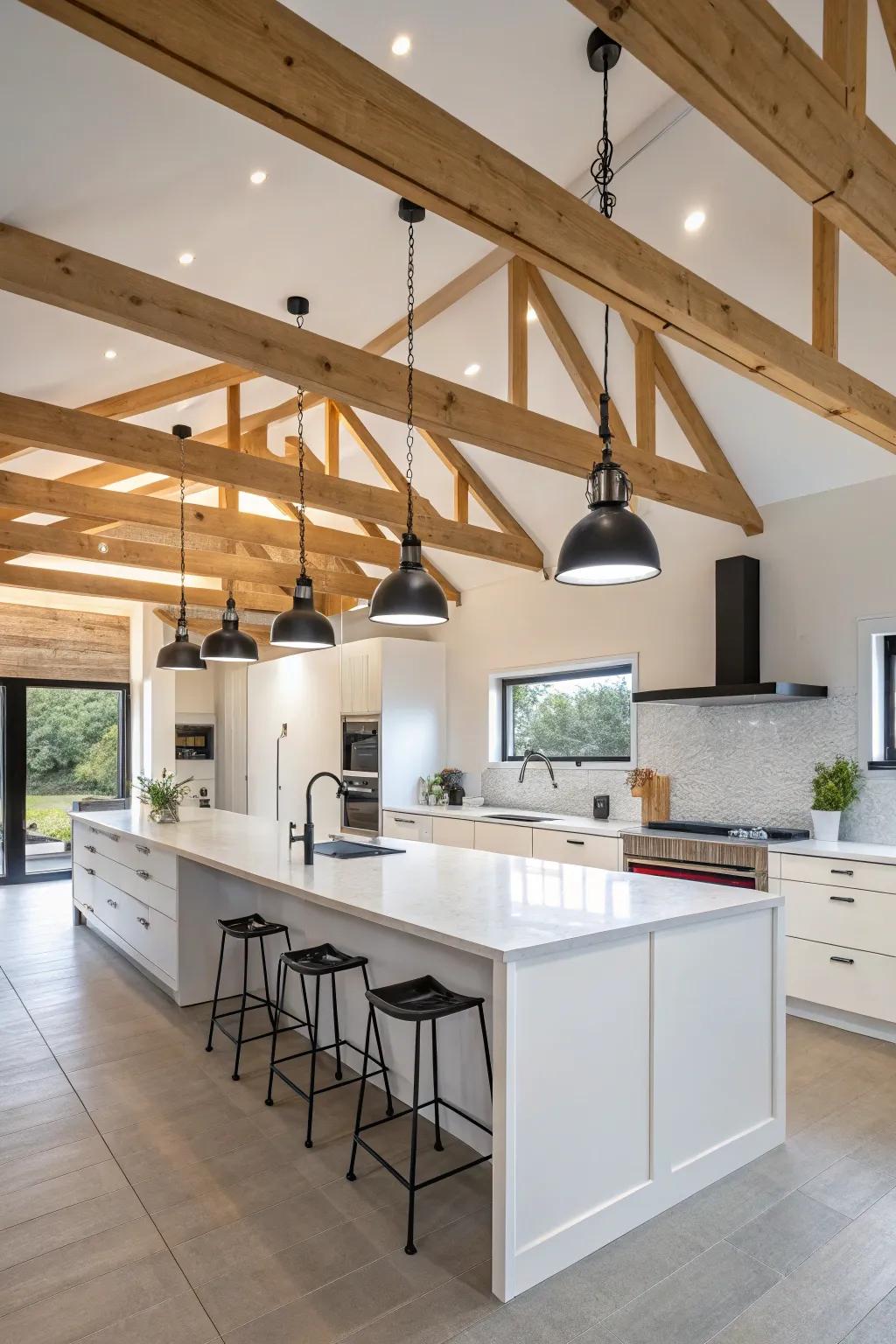Achieve minimalist chic with sleek lighting.