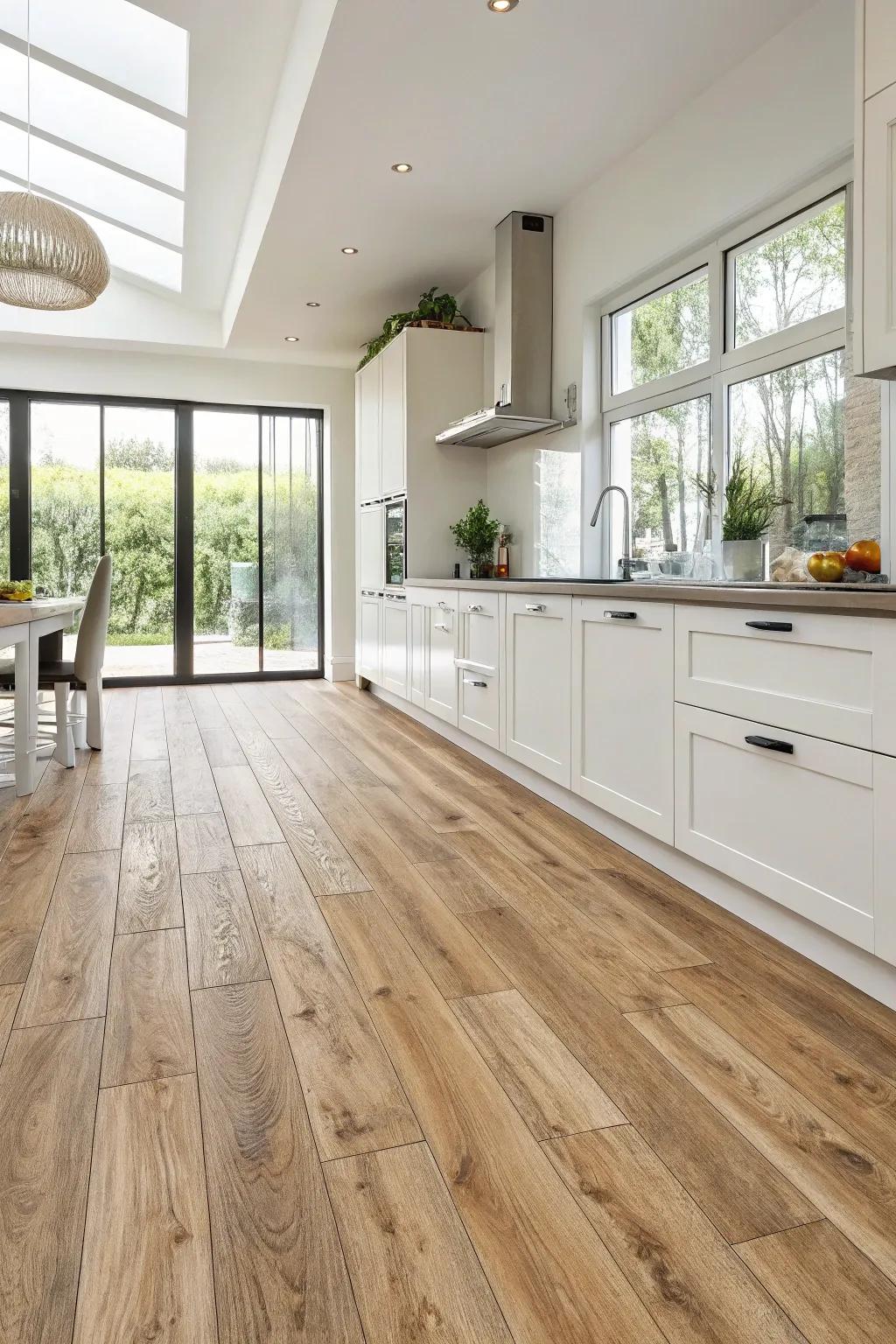 Choose eco-friendly vinyl for a stylish, sustainable kitchen.