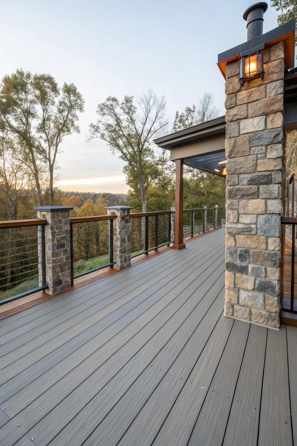 Mix and match materials for a deck that's uniquely yours.