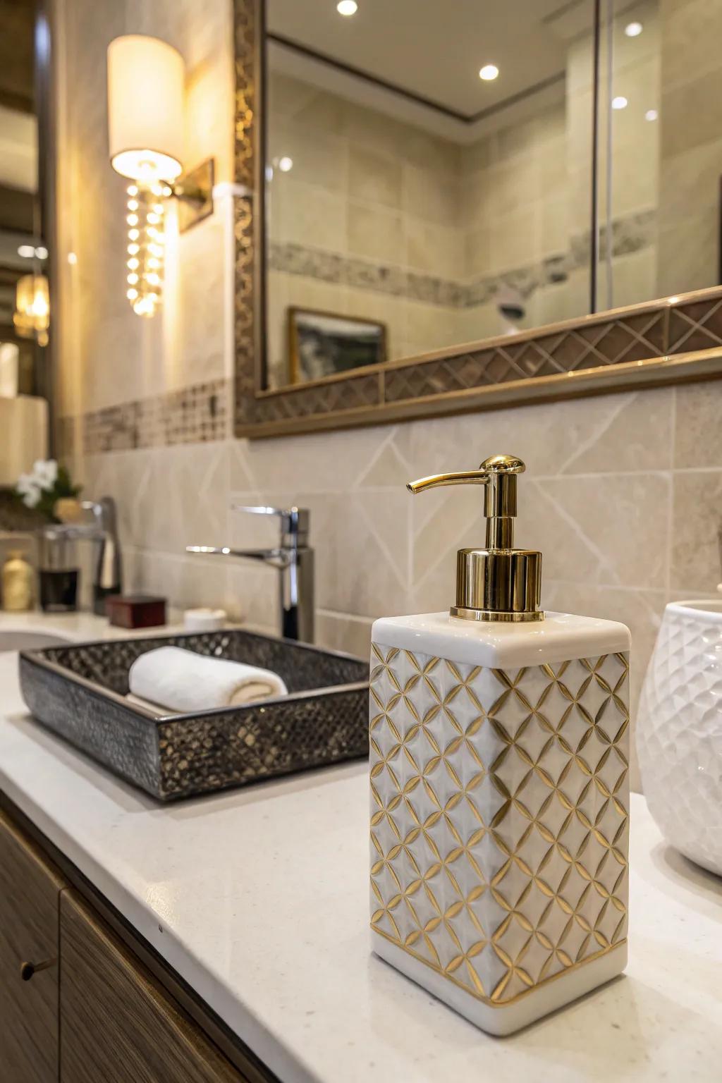 Small luxury touches can elevate the overall feel of your half bath.