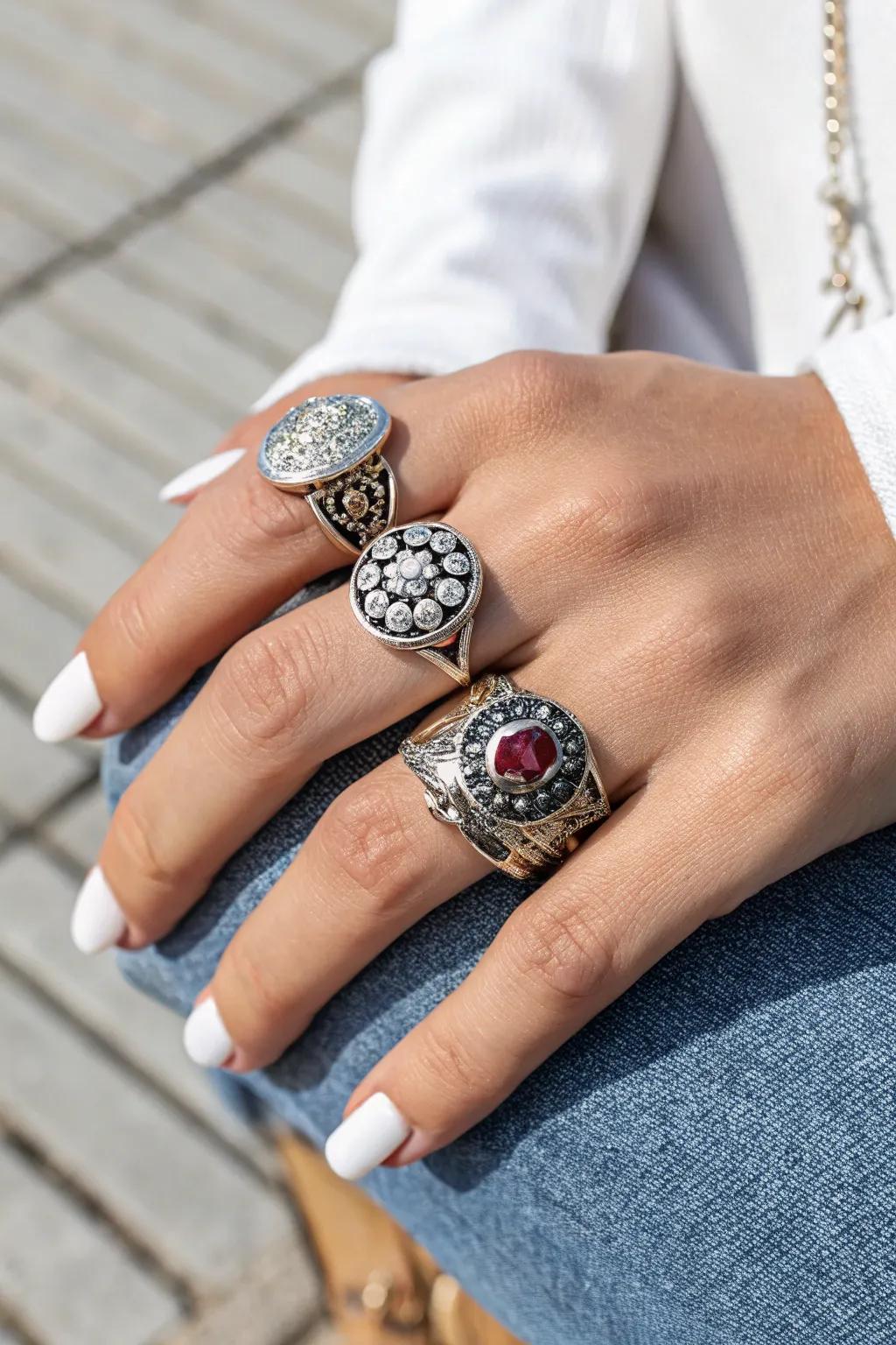 Mixing Modern and Classic Ring Designs