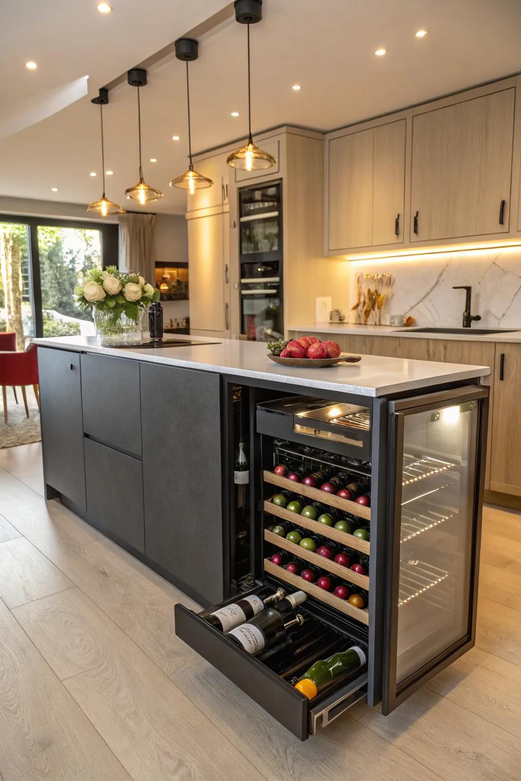 Adaptable tables blend function and storage brilliantly.
