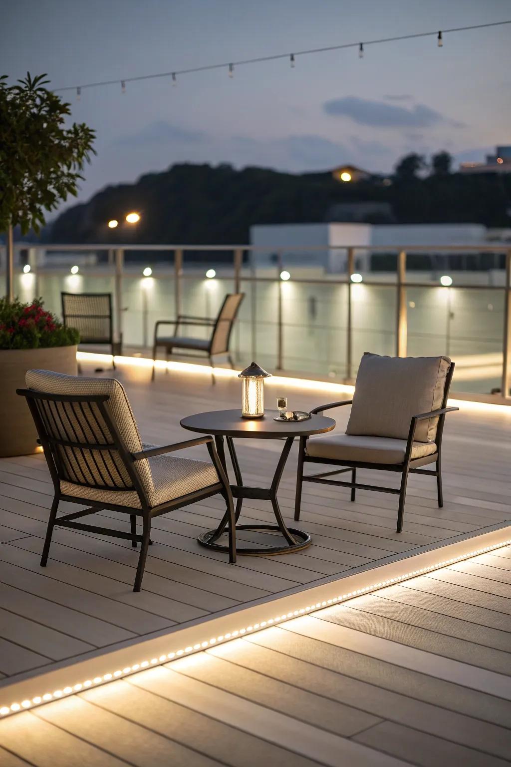 A streamlined, minimalist deck ideal for today’s residences.
