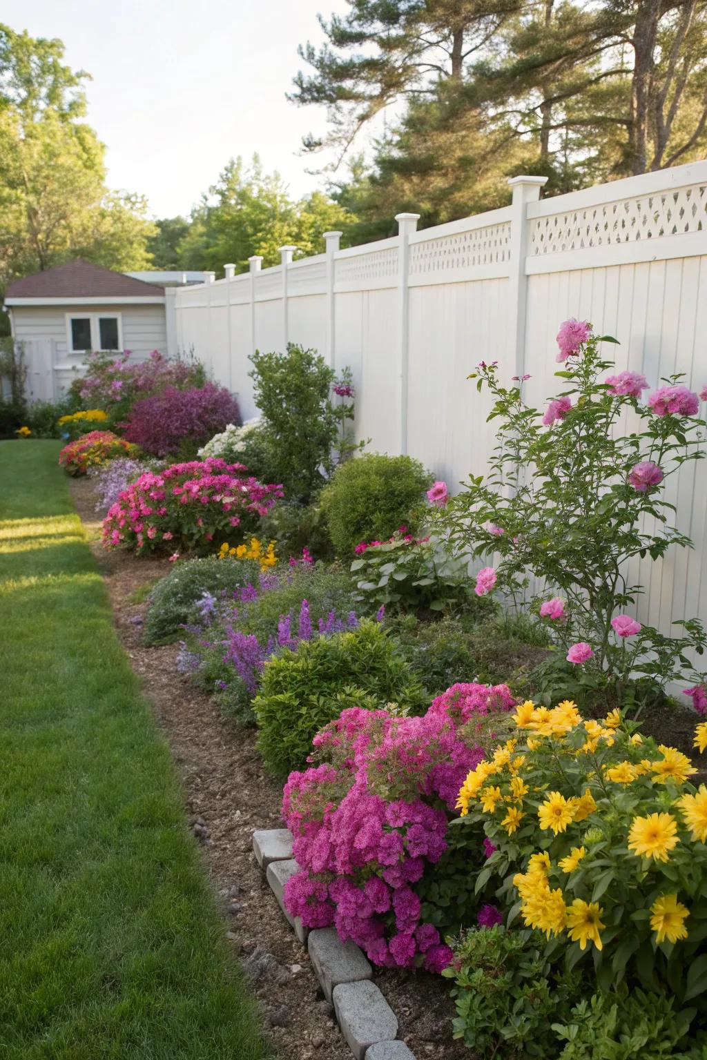 A vibrant mix of colors that paint your backyard beautifully.