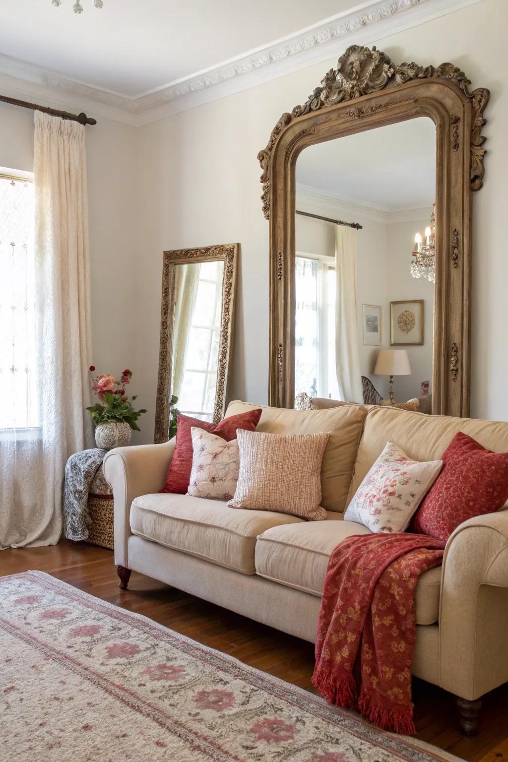 Mirrors can make your space feel larger and more inviting.