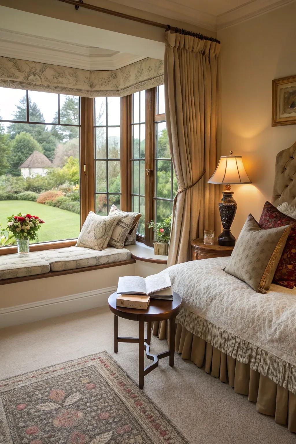 Comfortable and quiet carpeted bedroom