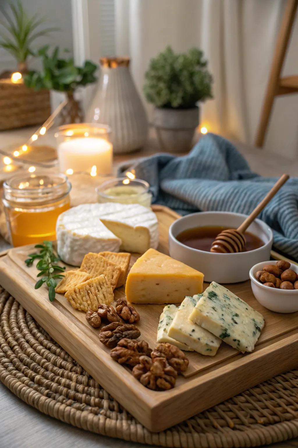 A board dedicated to the love of cheese.