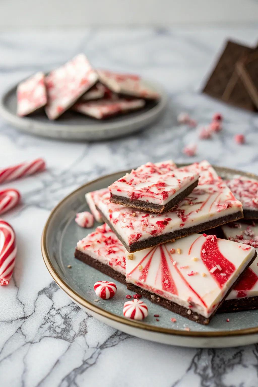Classic minty layer cake brings a dash of sophistication to your holiday sweets.