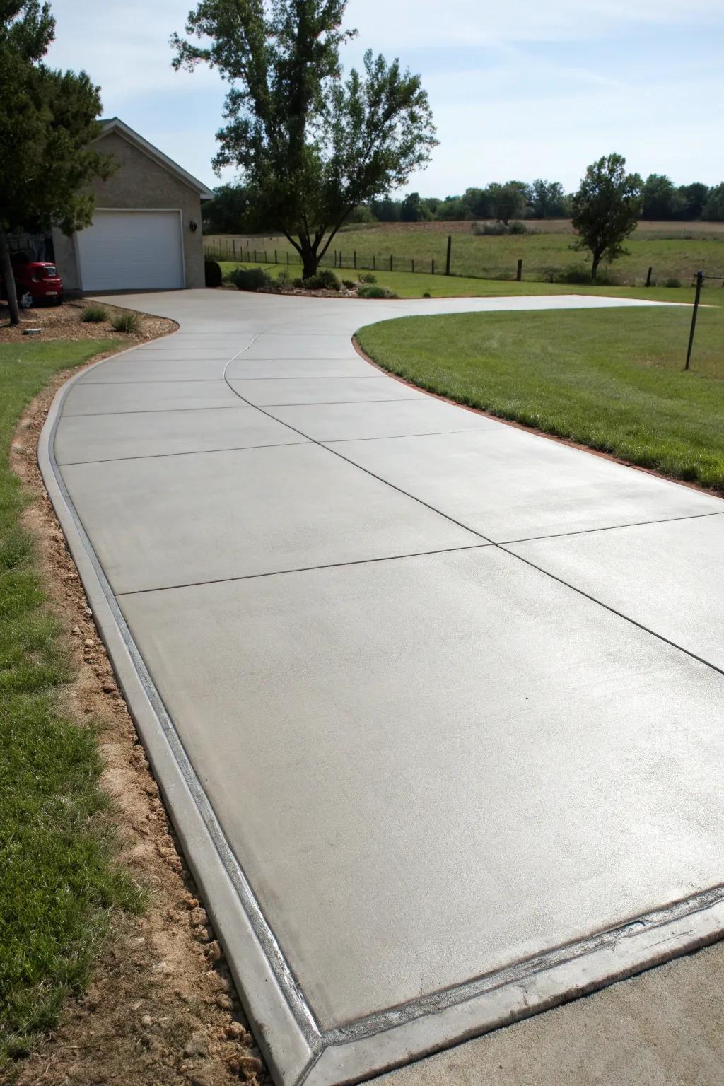 Concrete extensions provide a clean, consistent look.