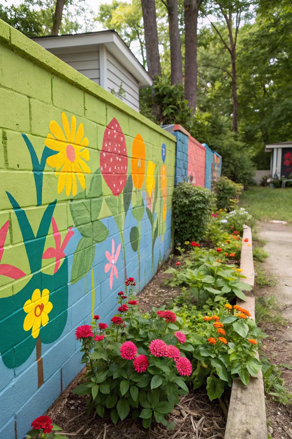 Bold paint colors can transform a plain wall into an eye-catching feature.