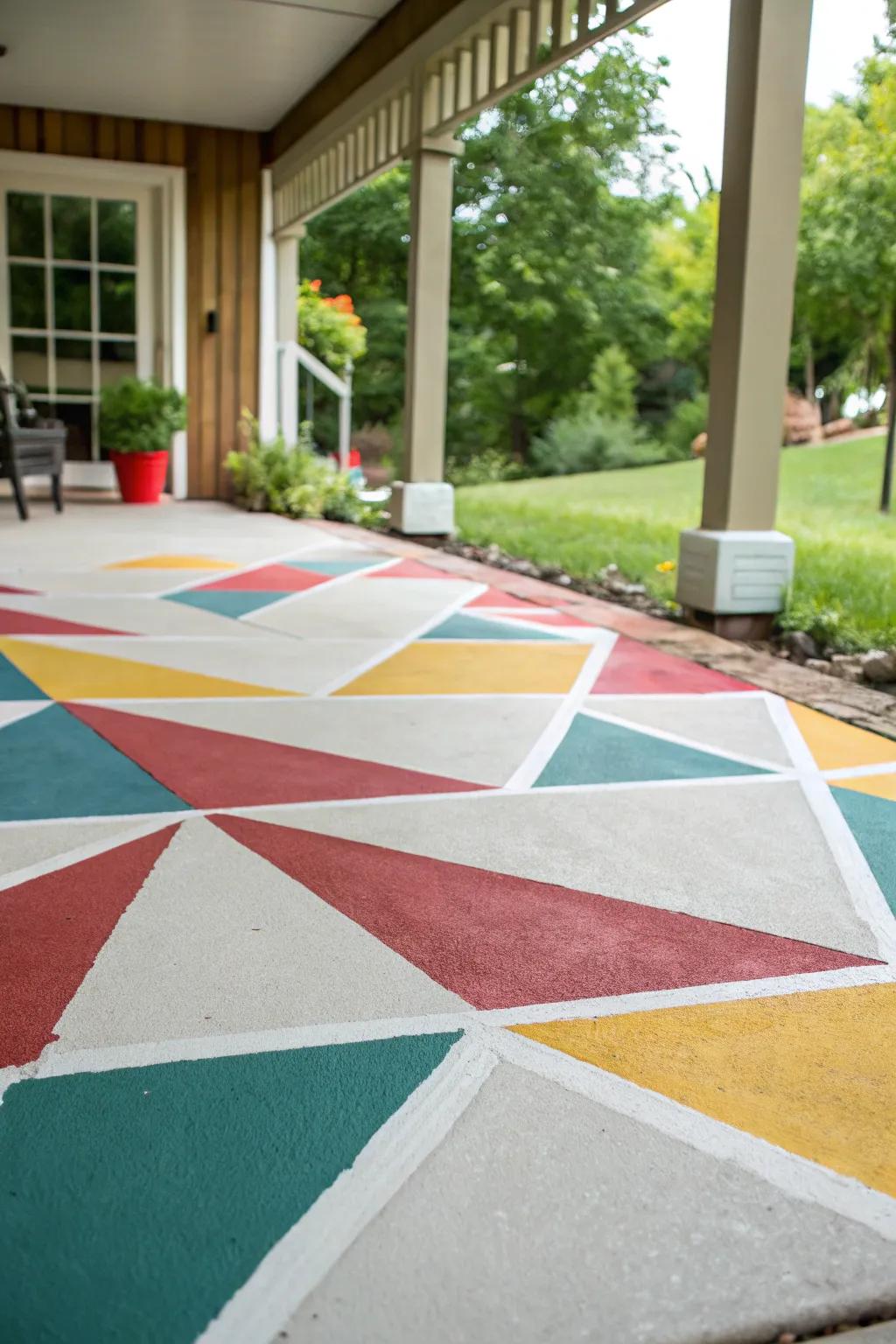 Paint your patio to reflect your unique style and personality.