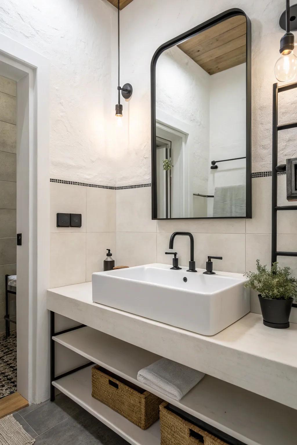 Minimalist design brings simplicity and calm to your bathroom.