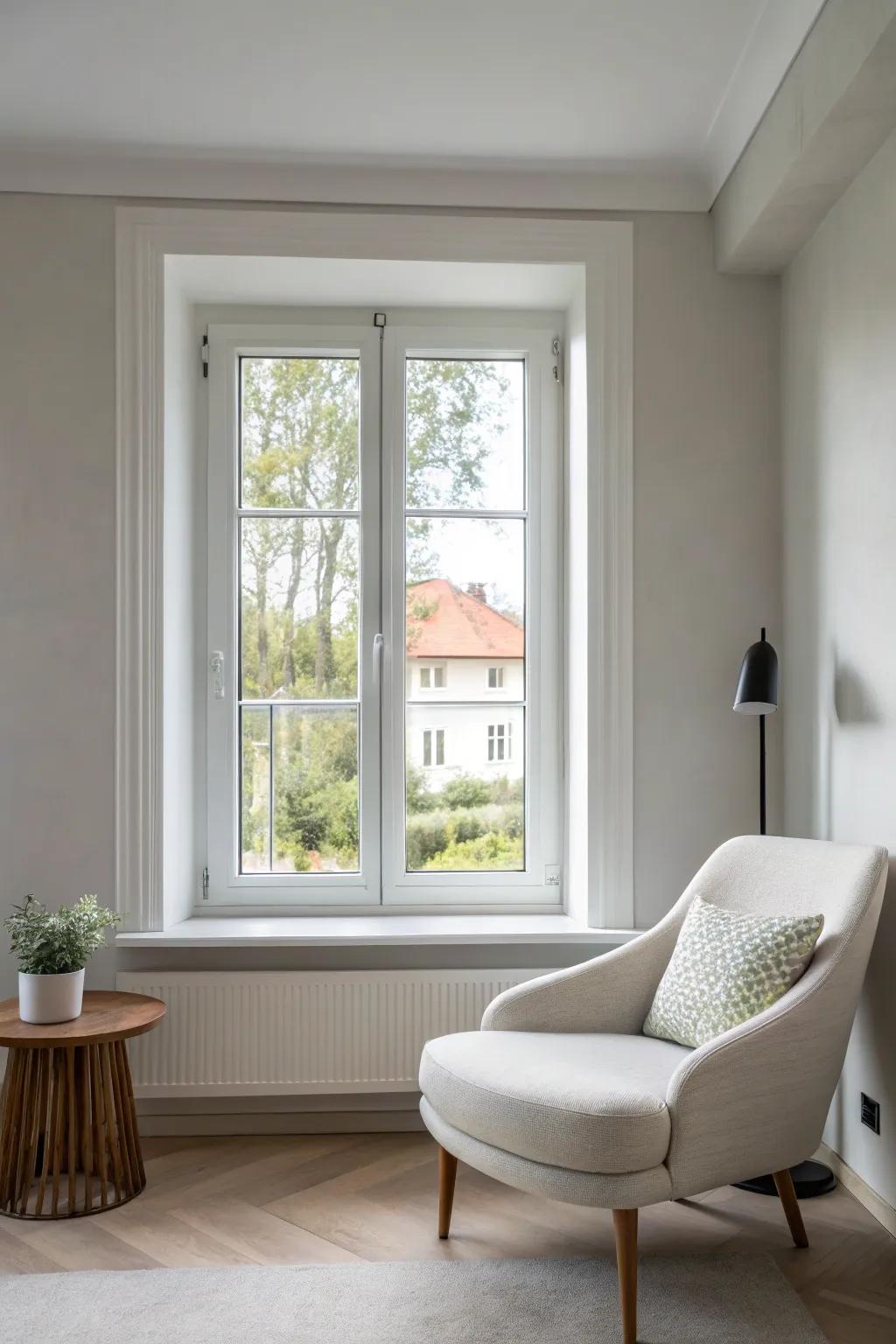 Minimalist trims deliver a sleek and contemporary vibe.
