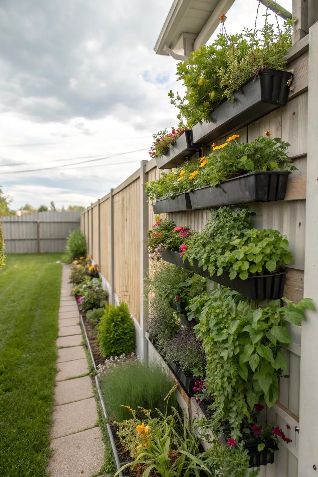 Vertical gardens add vibrant greenery without sacrificing space.