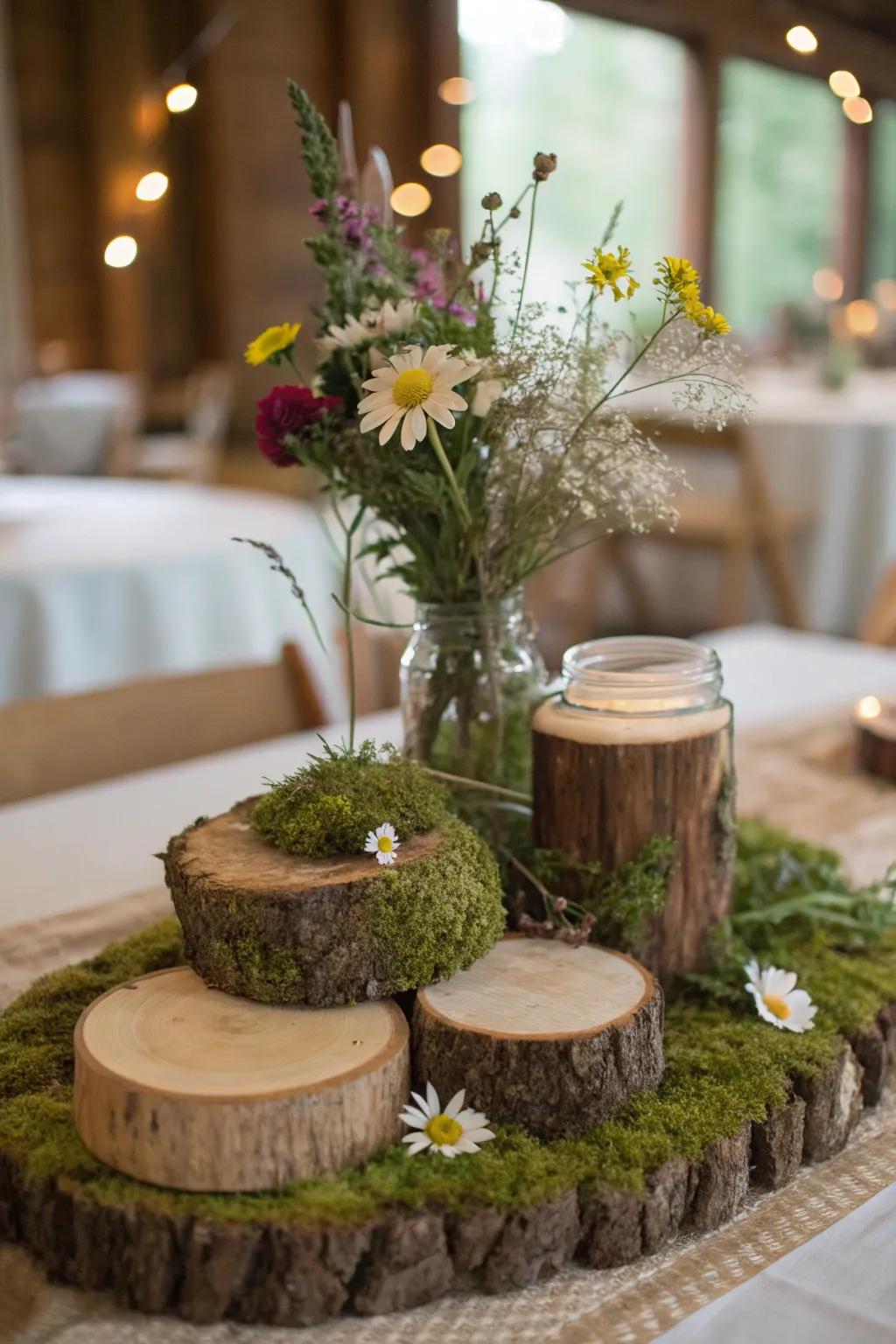 Bring the forest to your table with a nature-inspired tablescape.