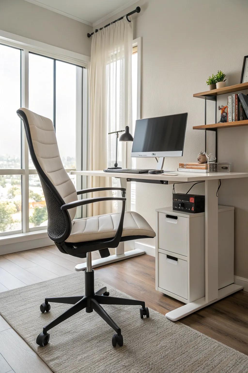 Ergonomic furniture keeps you comfortable and healthy.