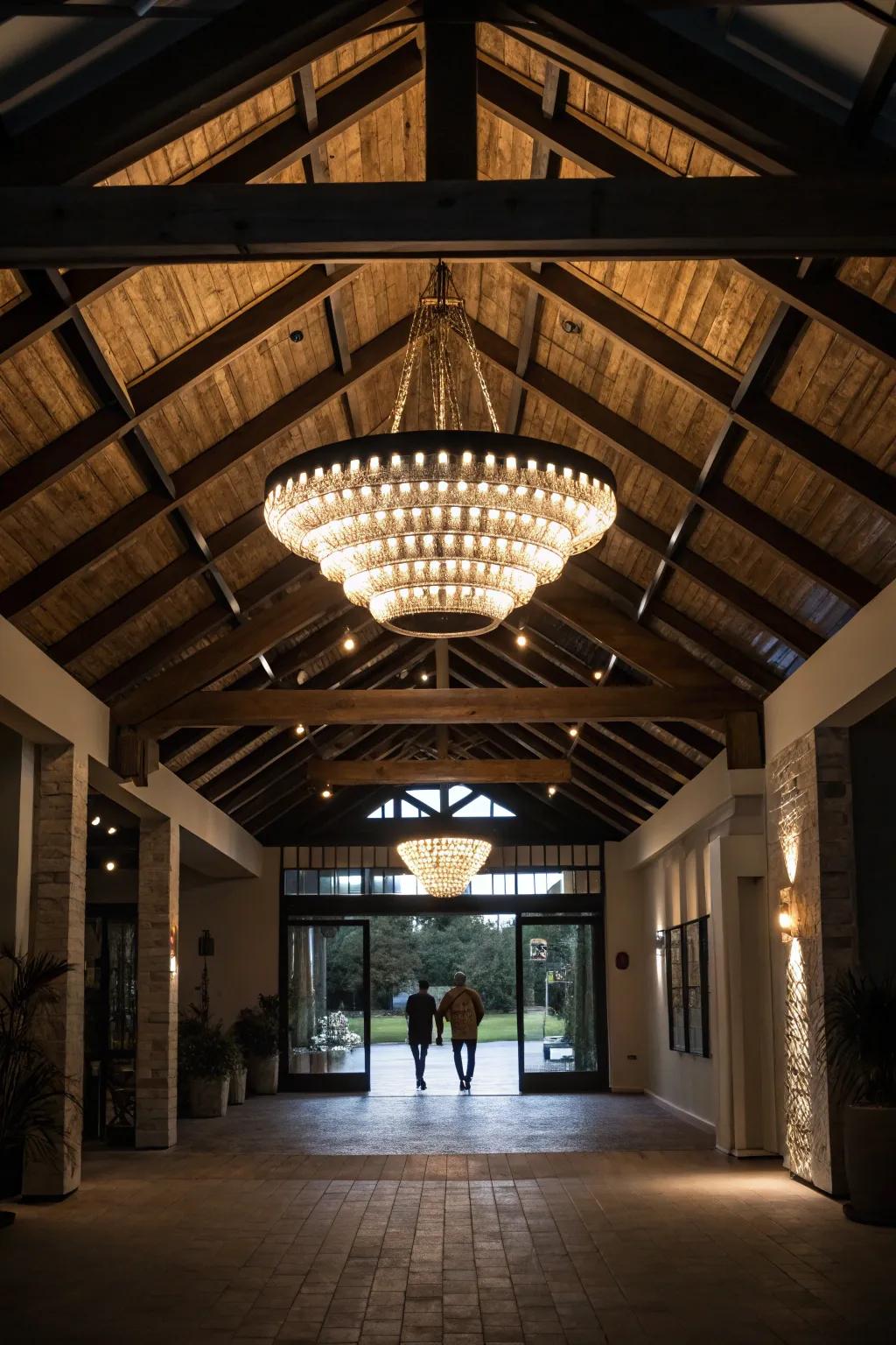 Turn lighting into art with sculptural pieces.