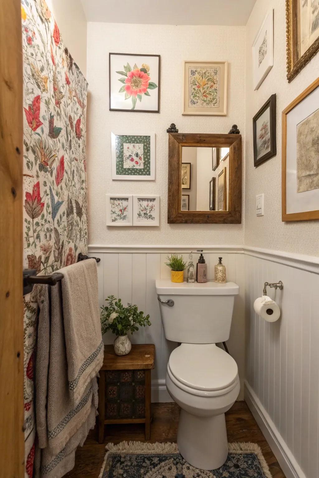 Artful touches bring personality and style to your bathroom.
