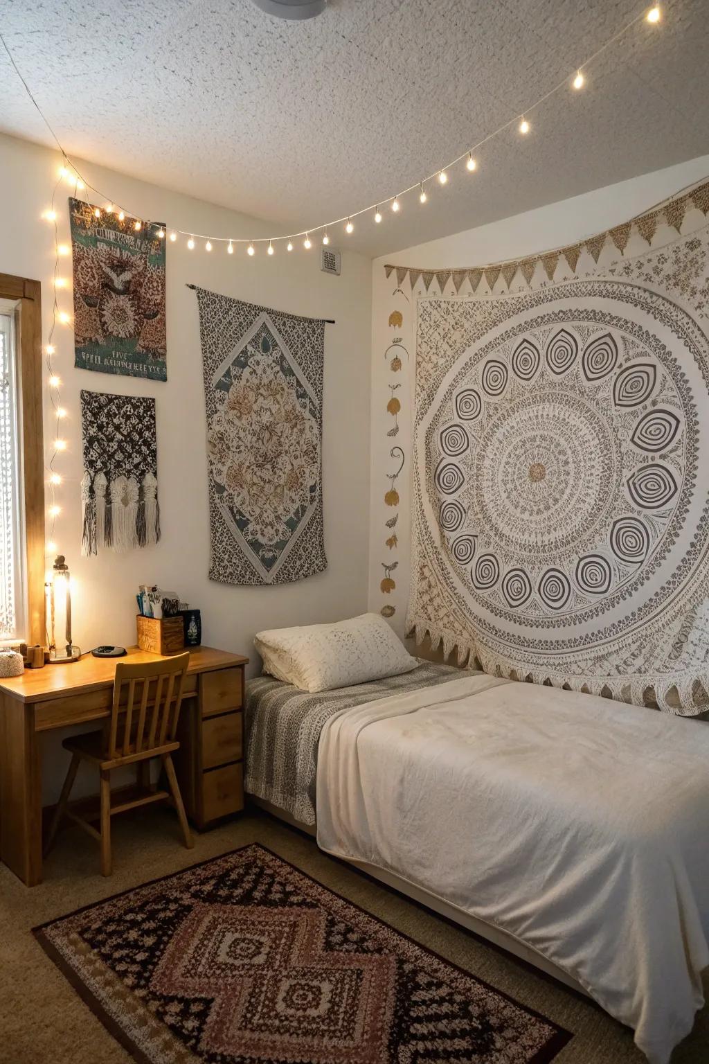 Your bedroom decor gains depth and warmth from textured accents.