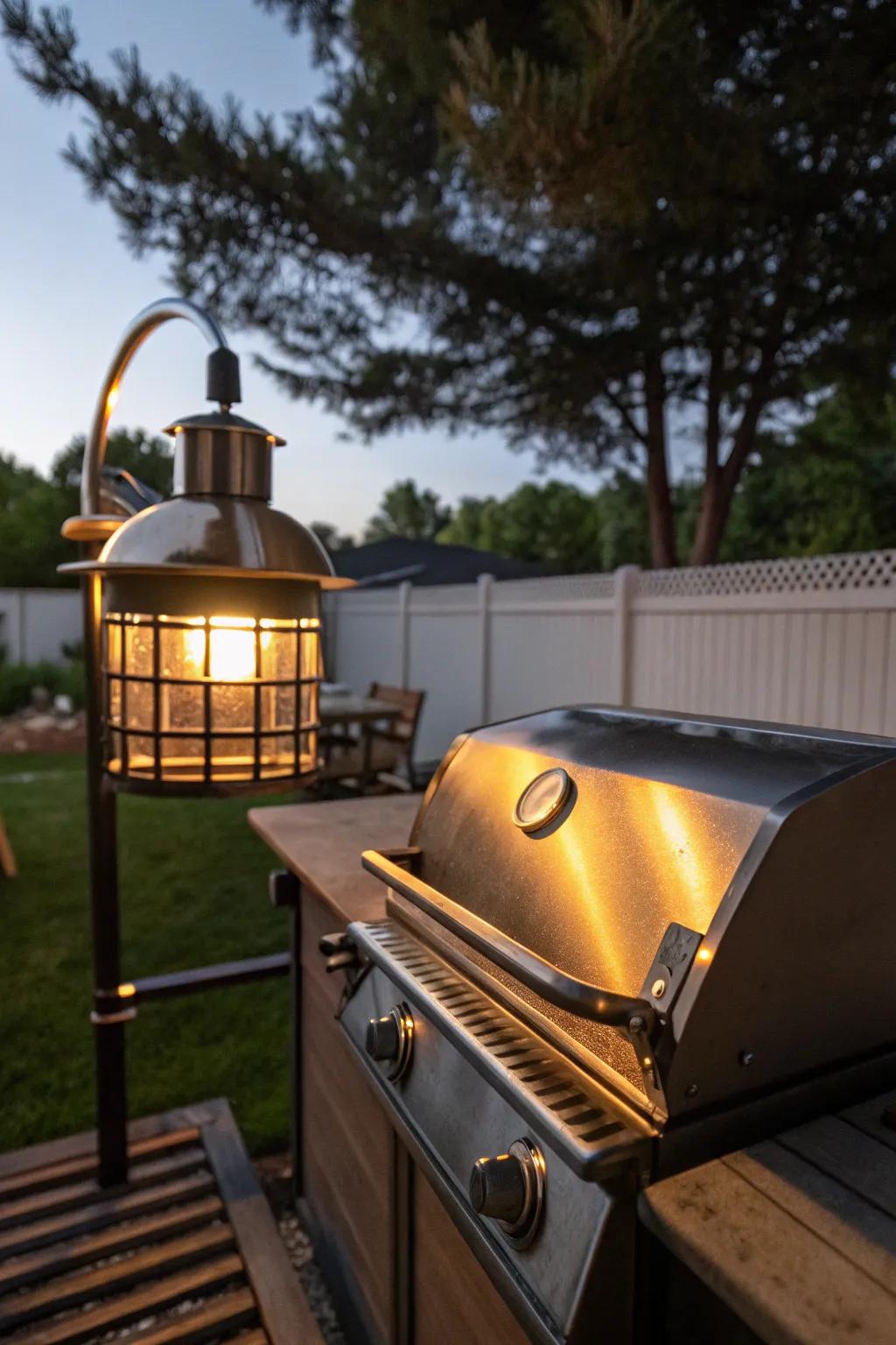 Magnetic grill lights provide easy and flexible mounting options.