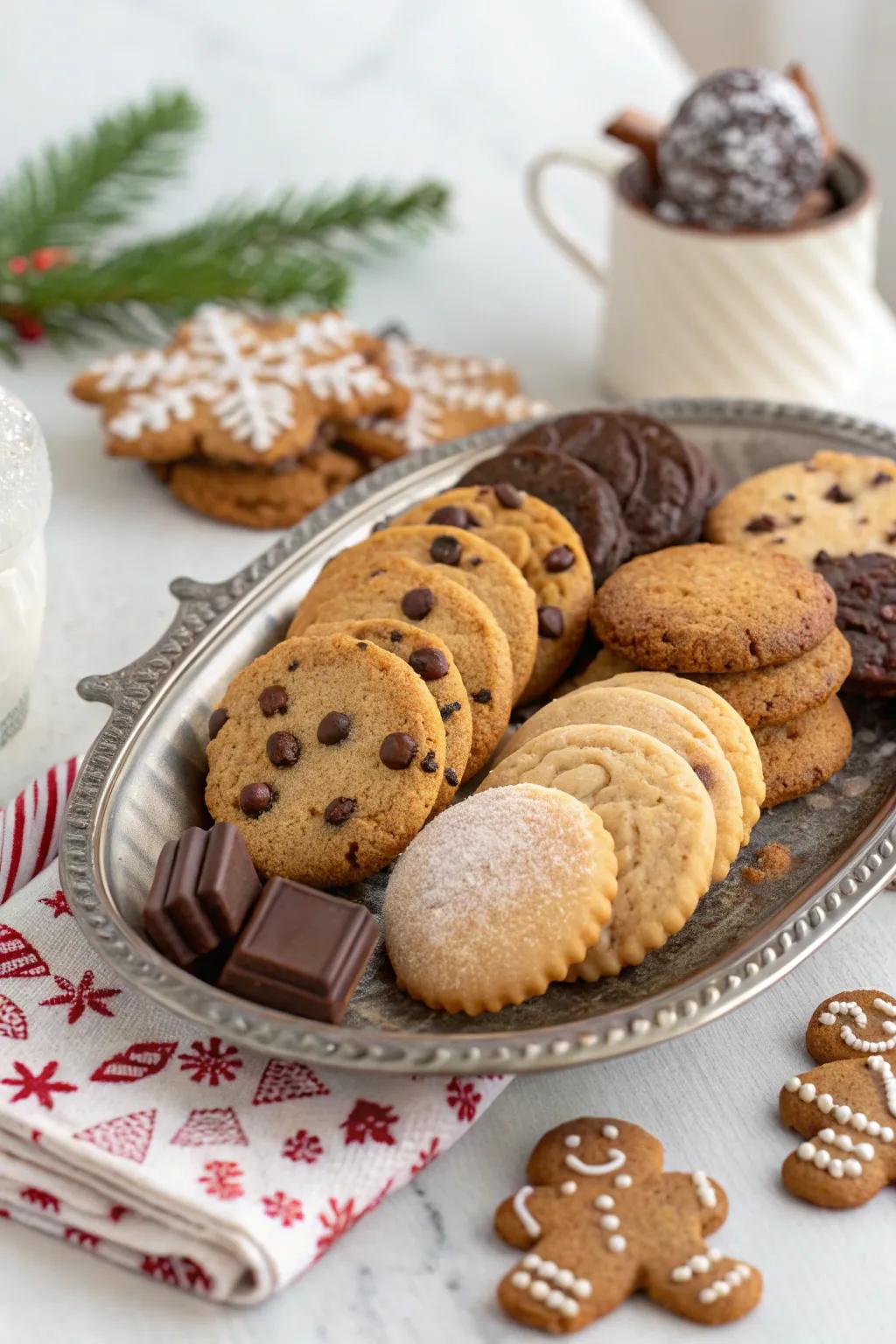An exquisite array of cookies for the exchange.