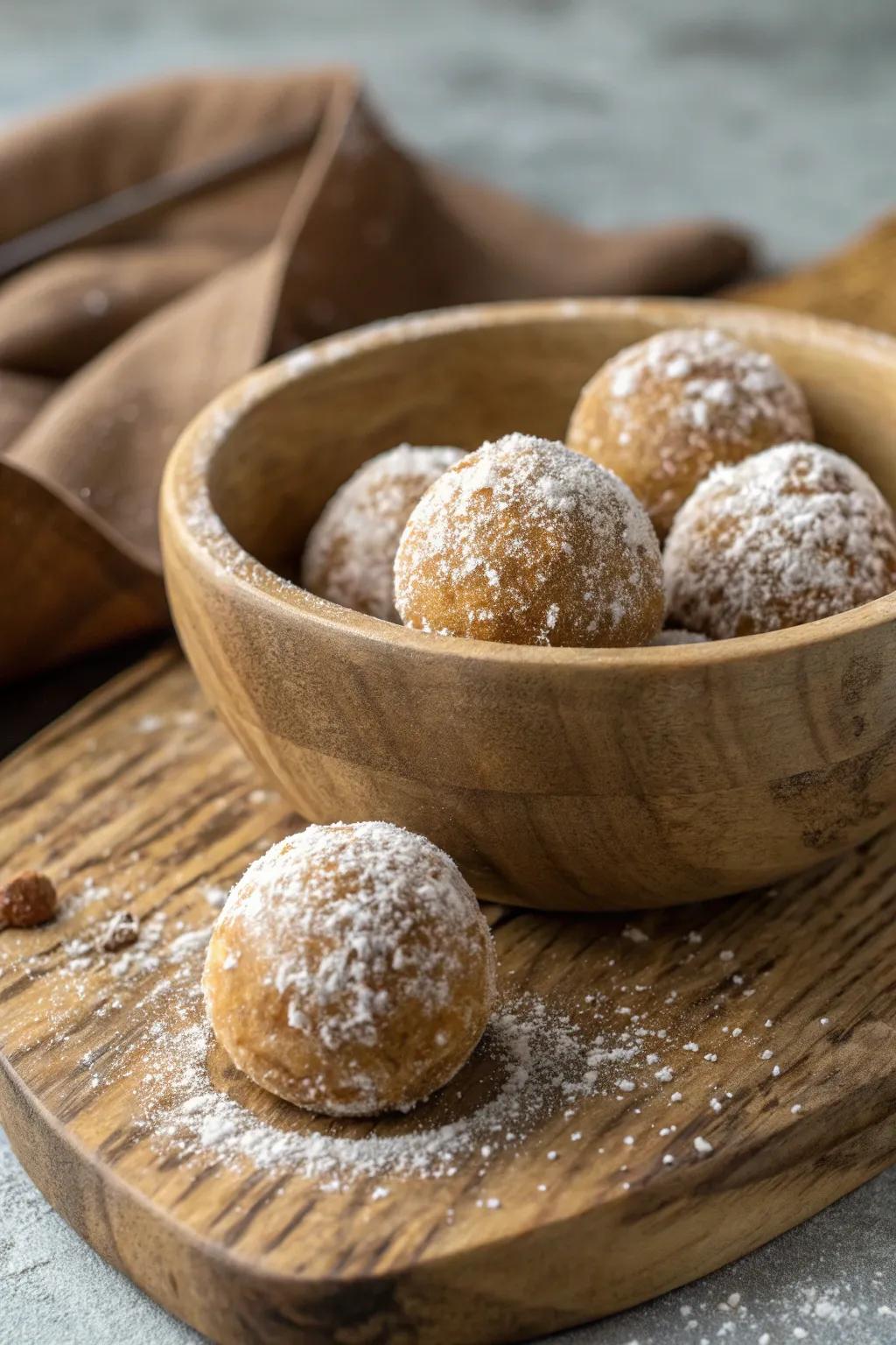 Sumptuous and flavorful spiced biscuit balls that melt in your mouth.