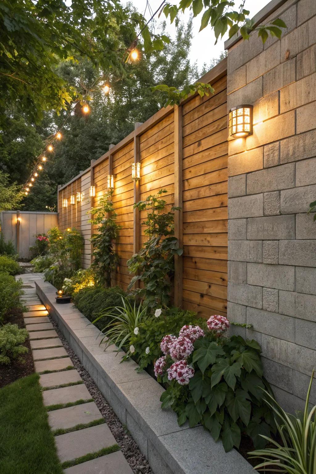 Wood panels bring warmth and natural beauty to exterior walls.