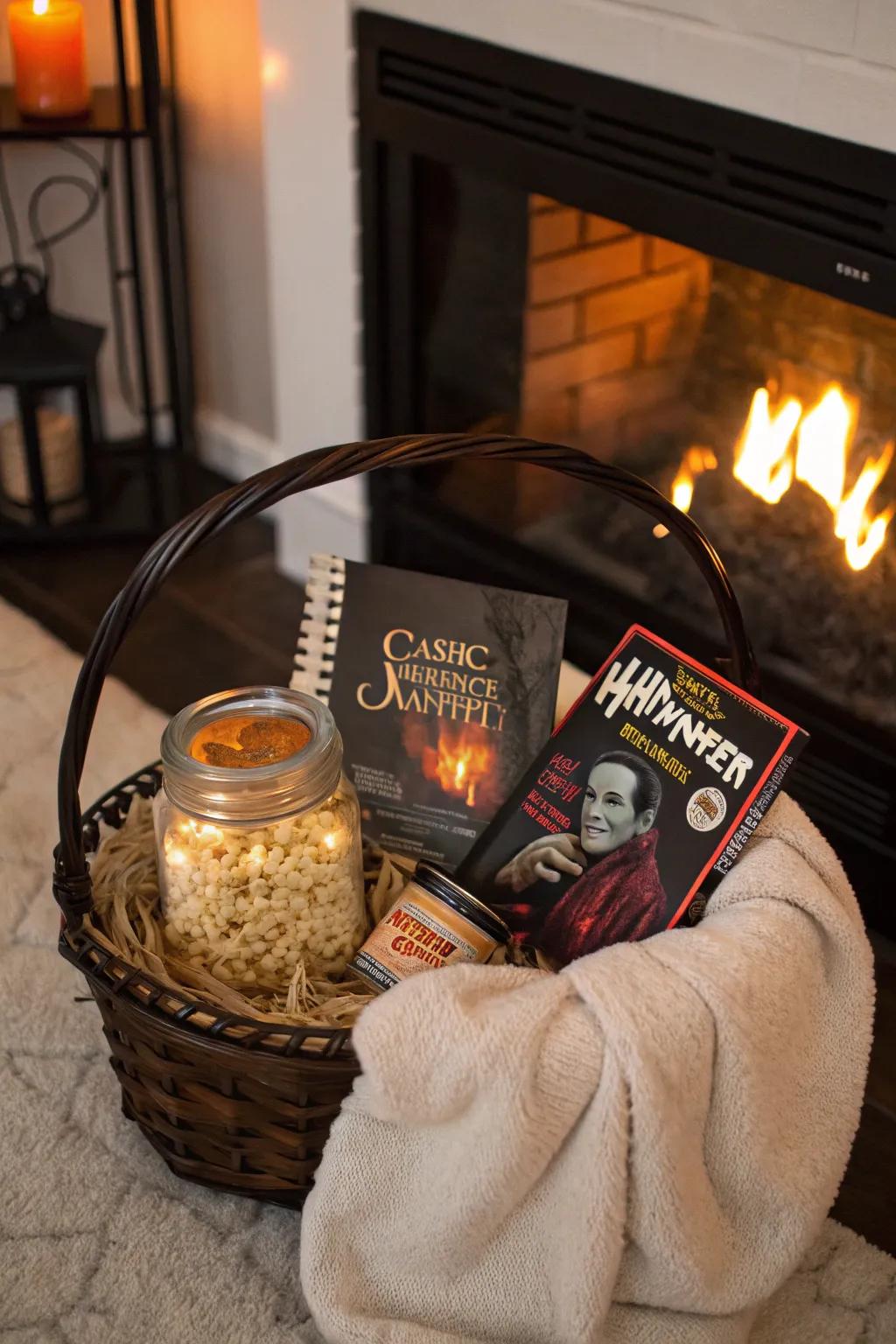 Everything you need for a cozy Halloween movie night in.