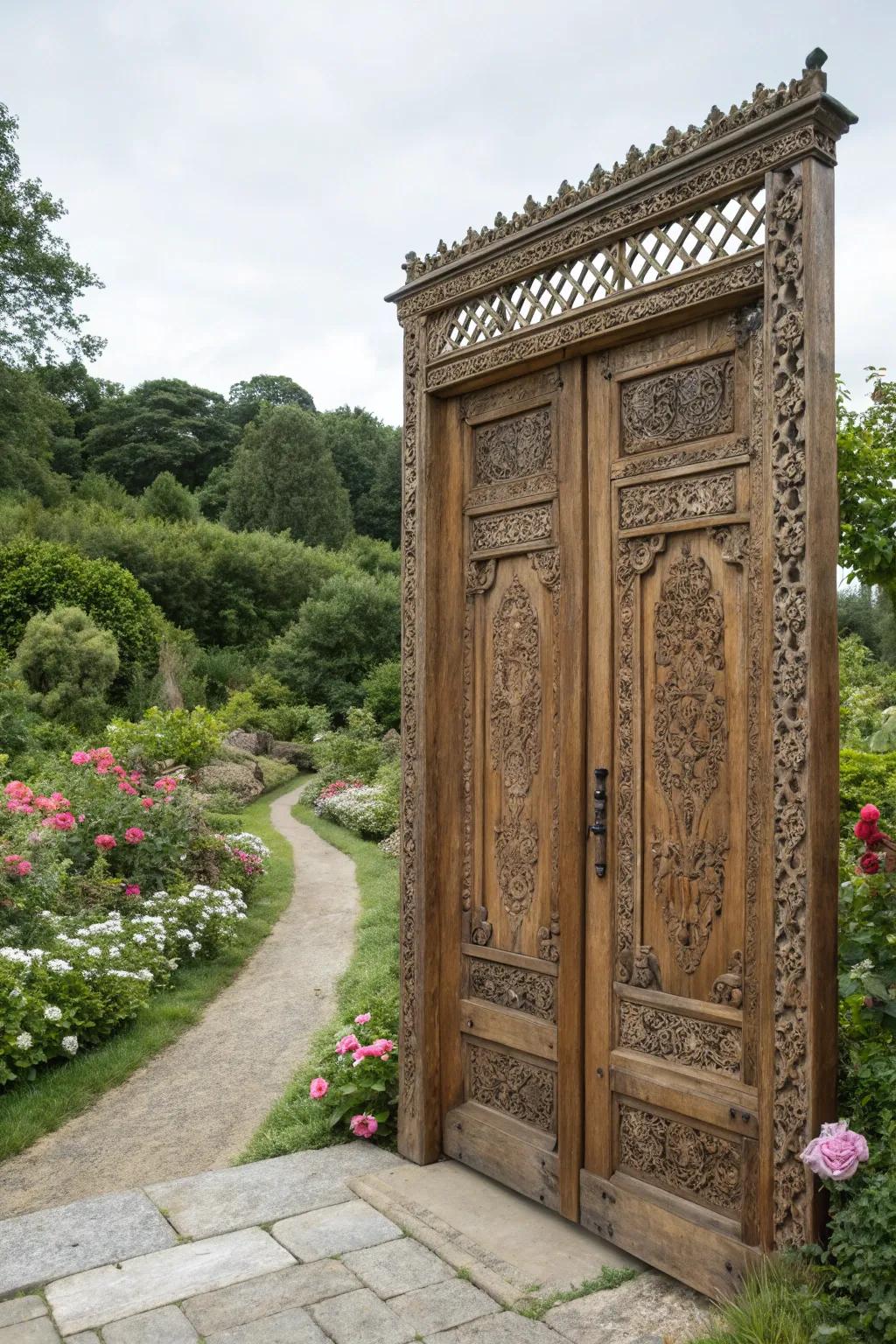 Paired doors inject an elegant element to any gateway.