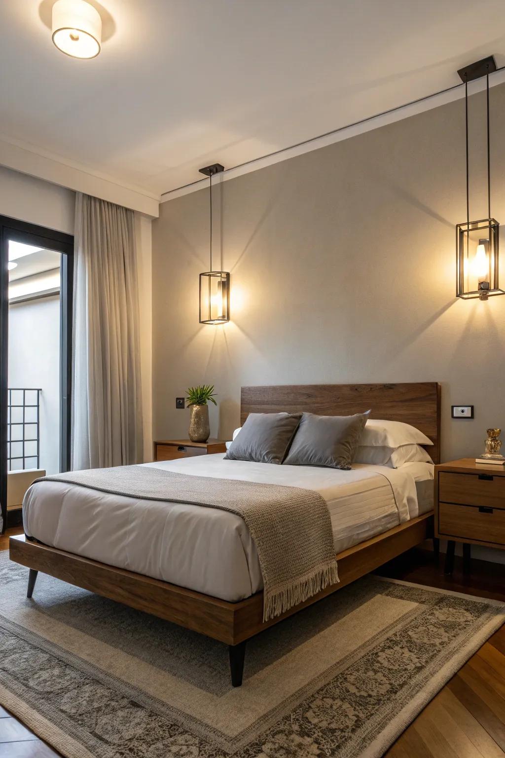 Plug-in wall lamps deliver chic lighting solutions without needing permanent installation.