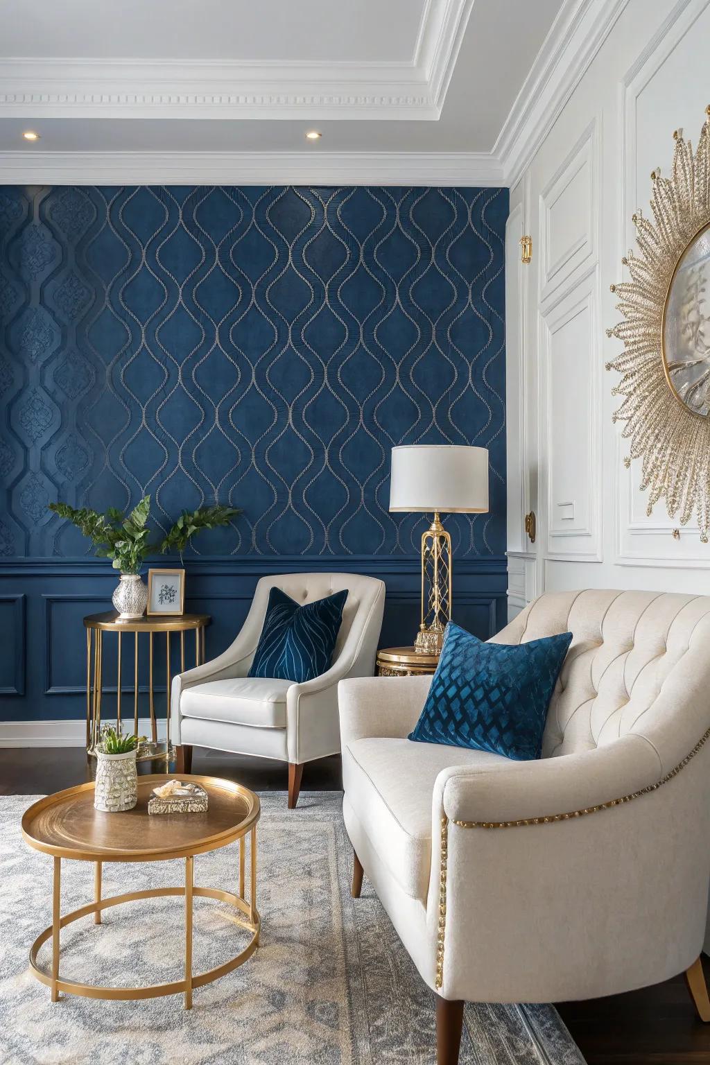 An accent wall can redefine the entire room's aesthetic.