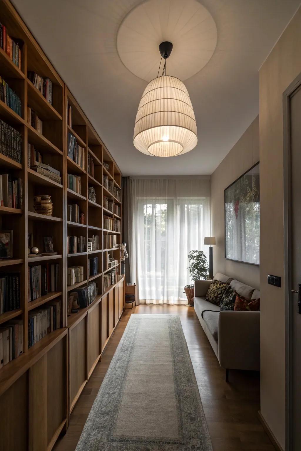 Tall items make rooms seem taller.