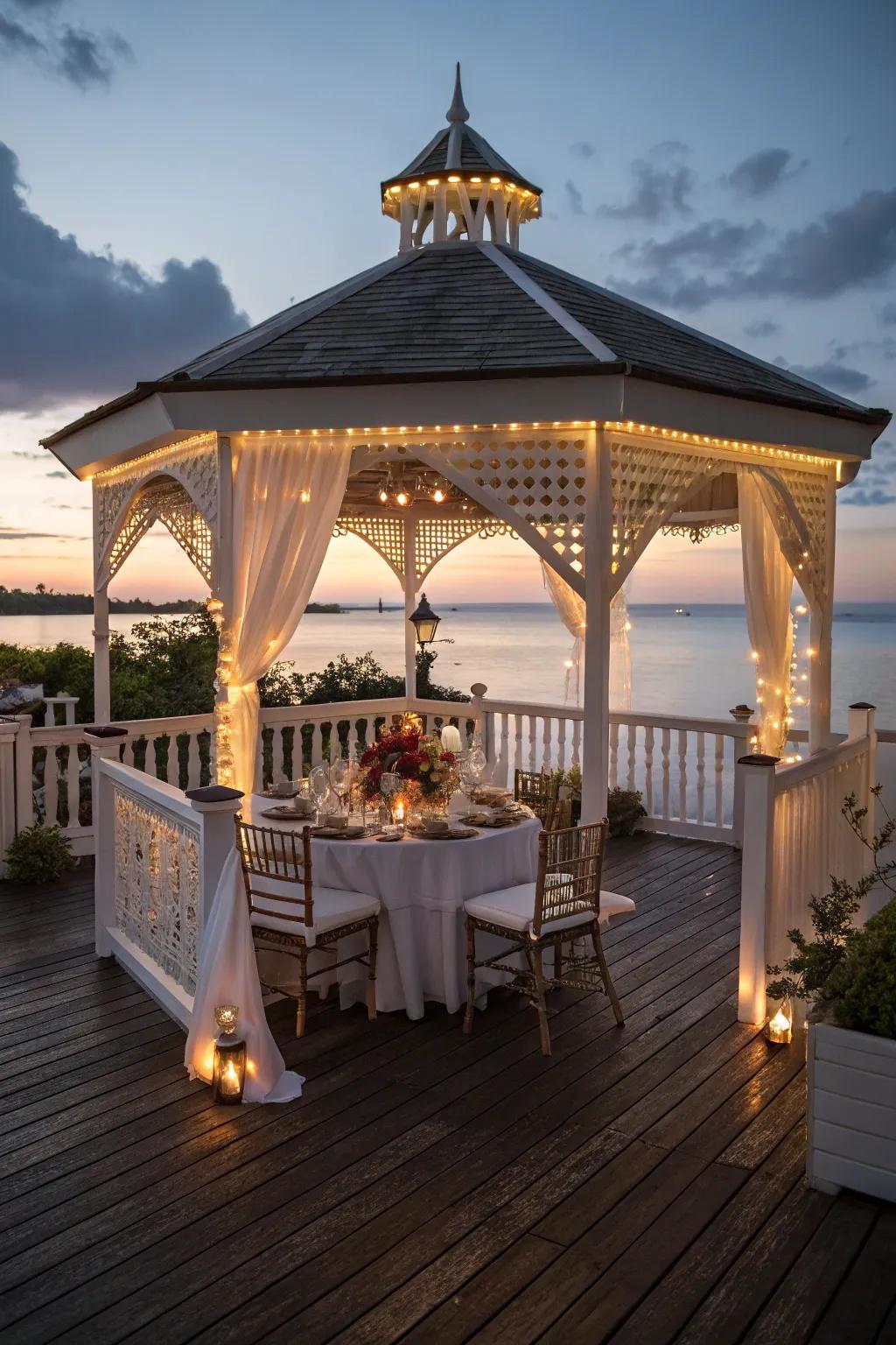 A gazebo transforms your deck into an irresistible getaway.