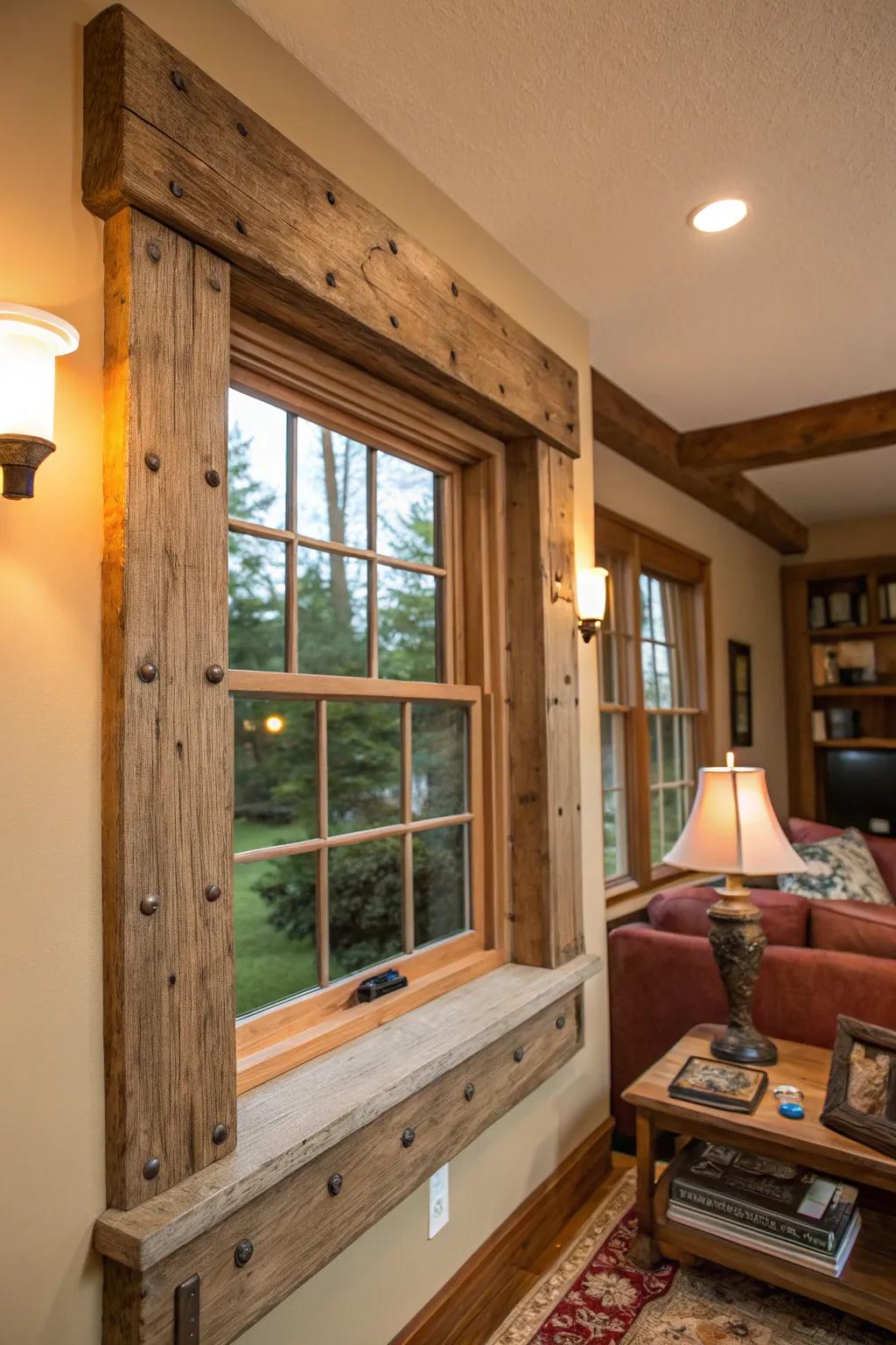 Farmhouse trims imbue warmth and rustic charm.